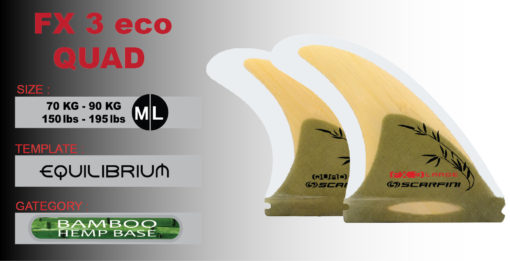 Scarfini eco Quad FX3 Bamboo/Hemp (M/L) – Bild 3