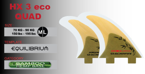Scarfini eco Quad HX3 Bamboo/Hemp (M/L) 3