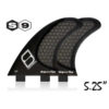 shapers-performance-longboard-fins-fcs-fin-compatible-thruster-finnen-set-stealth-s9