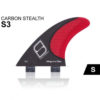 Shapers Fins - S3 Small - Carbon Stealth 2
