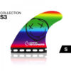 Shapers Fins - S3 Small - Rainbow Smile 2